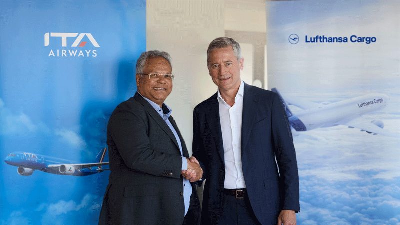Lufthansa Cargo to market cargo capacities of ITA Airways and adds Rome as its 5th hub