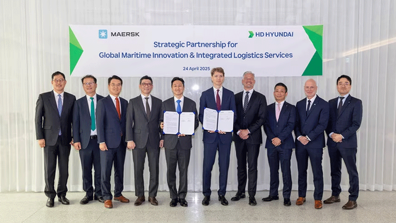 HD Hyundai and Maersk Sign MOU on Maritime Decarbonization