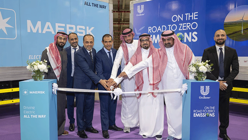 Maersk and Unilever deploy first electric van to advance logistics decarbonisation in Saudi Arabia