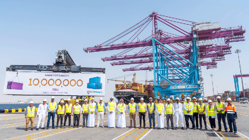 QTerminals celebrates handling 10 million TEUs at Hamad Port