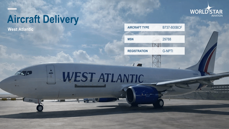 World Star Aviation hands over first of two 737-800BCFs to West Atlantic